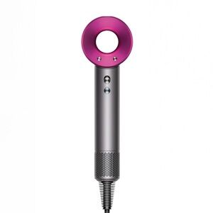 Dyson Hair Dryer Fuchsia Metallic Gray 220 Voltage for Travel to EUROPE & ASIA